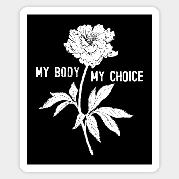 My Body - My Choice Sticker by BrookeFischerArt